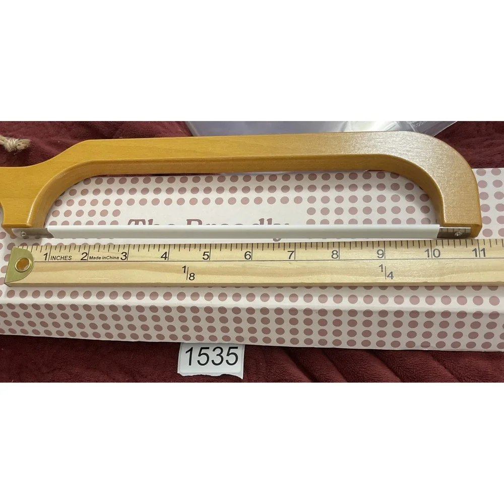 Earthly Bliss-Breadly Bread Bow Knife Bamboo Handle & Stainless Steel Blade Farm